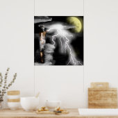 Grieks-Gods-Zeus Poster (Keuken)