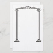 Grieks grensbriefpapier briefpapier (Voorkant / Achterkant)