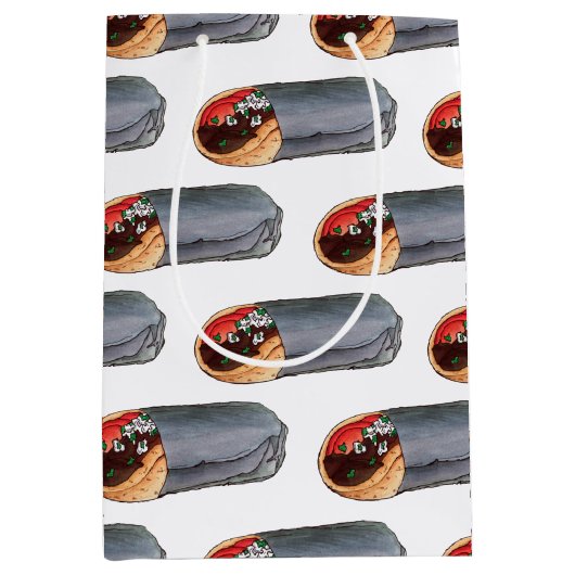 Grieks Gyro Pita Vlees Sandwich Mediterranean Food Medium Cadeauzakje (Voorkant)