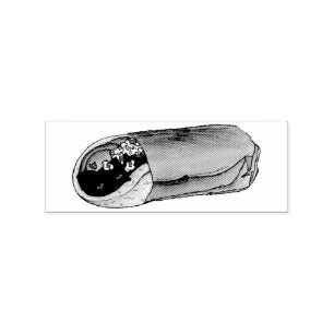 Grieks Gyro Pita Vlees Sandwich Mediterranean Food Rubberstempel