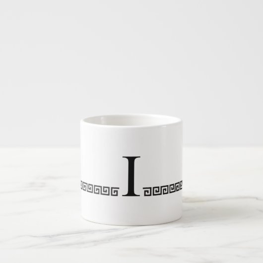 Grieks Initiaal Espresso Kop (Voorkant)