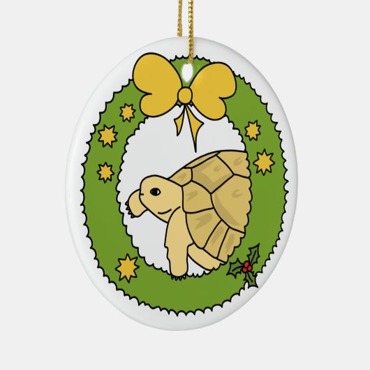 Grieks kerstversiering met schildpad keramisch ornament (Rechts)