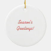 Grieks kerstversiering met schildpad keramisch ornament (Achterkant)