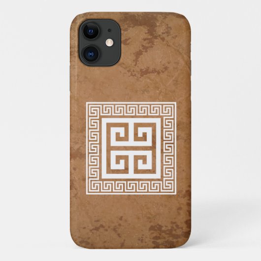 Grieks Key Patroon Wit Ontwerp iPhone / iPad hoesj Case-Mate iPhone Case (Achterkant)