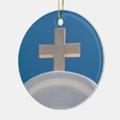 Grieks kruis keramisch ornament (Links)