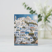 Grieks kustdorp Griekenland Zee Berghuizen Briefkaart (Staand voorkant)