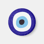 Grieks Kwaad Oog Verdrietig Ontwerp Magneet (Voorkant)