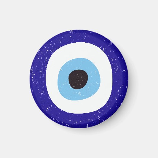 Grieks Kwaad Oog Verdrietig Ontwerp Magneet (Voorkant)