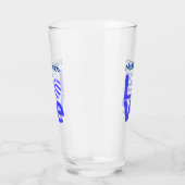 Grieks liefdesvlag Blauw op maat Glas (Rechts)