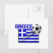 Grieks logo Griekse vlag football geschenken Briefkaart (Voorkant / Achterkant)