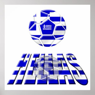 Grieks Logo Voetbal Gifts Poster