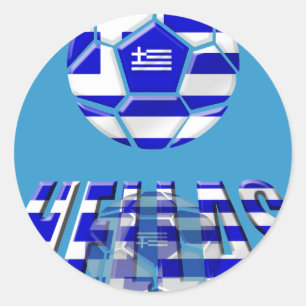 Grieks Logo Voetbal Gifts Ronde Sticker