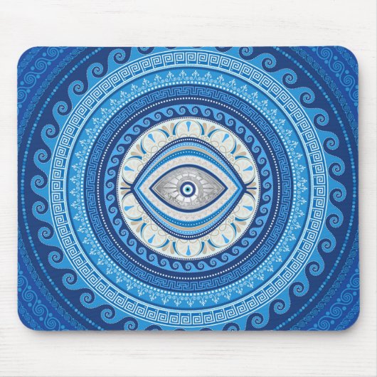 Grieks Mati Mataki - Griekse versiering van de oge Muismat (Voorkant)