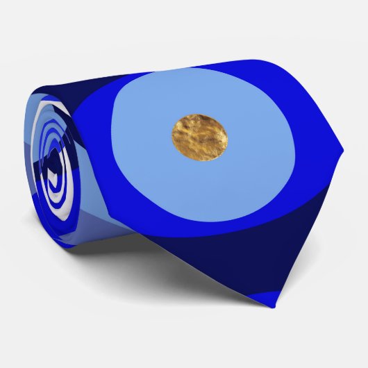 Grieks Mati Mataki - Matiasma Evil Eye blue Stropdas (Opgerold)