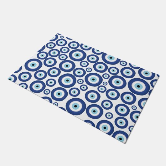 Grieks Mati Mataki - Matiasma Evil Eye Pattern #1 Deurmat (Schuin)