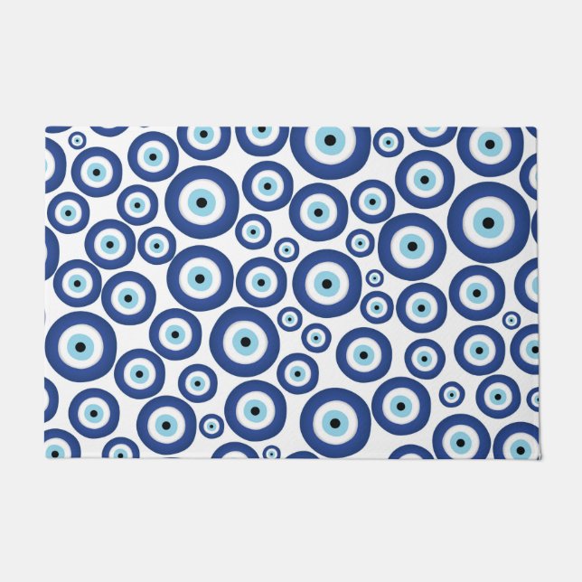 Grieks Mati Mataki - Matiasma Evil Eye Pattern #1 Deurmat (Voorkant)