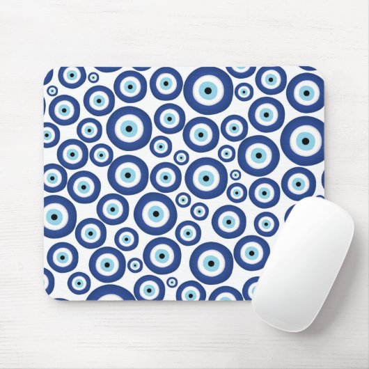 Grieks Mati Mataki - Matiasma Evil Eye Pattern #1 Muismat (Met muis)