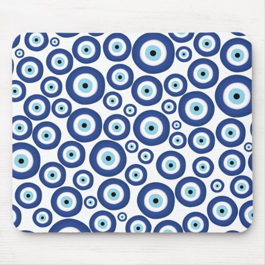 Grieks Mati Mataki - Matiasma Evil Eye Pattern #1 Muismat (Voorkant)