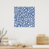 Grieks Mati Mataki - Matiasma Evil Eye Pattern #1 Poster (Keuken)