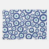 Grieks Mati Mataki - Matiasma Evil Eye Pattern #1 Theedoek (Horizontaal)
