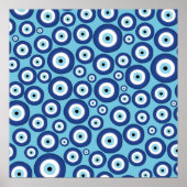 Grieks Mati Mataki - Matiasma Evil Eye Pattern #2 Poster (Voorkant)