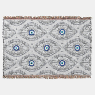 Grieks Mati Mataki - Matiasma Evil Eye Pattern #3 Deken