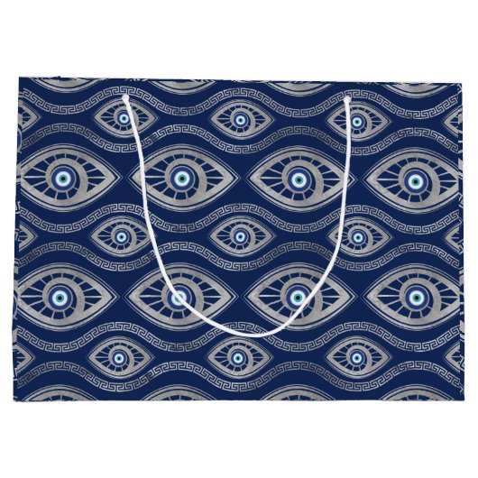 Grieks Mati Mataki - Matiasma Evil Eye Pattern #5 Groot Cadeauzakje (Achterkant)