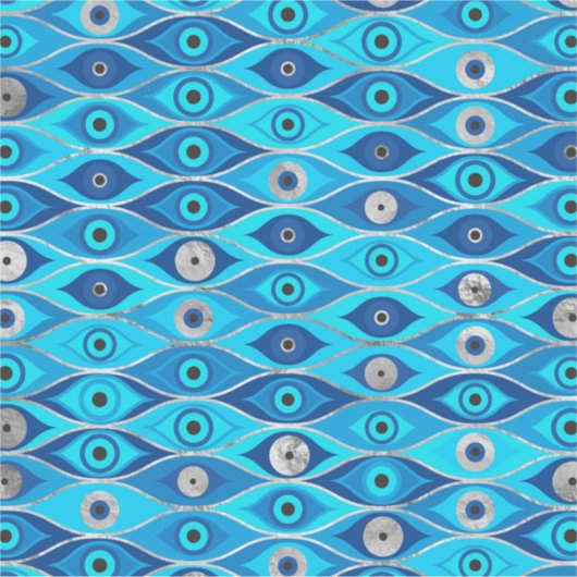 Grieks Mati Mataki - Matiasma Evil Eye Pattern Sticker (Voorkant)