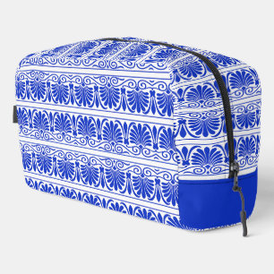 Grieks Mediterraan Arabesk patroon blauw Toilettasje