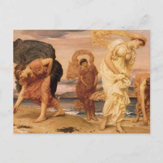 Grieks meisje haalt keibellen op door Lord Leighto Briefkaart (Voorkant)