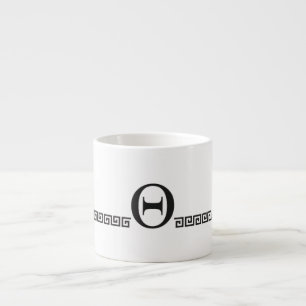 Grieks monogram espresso kop