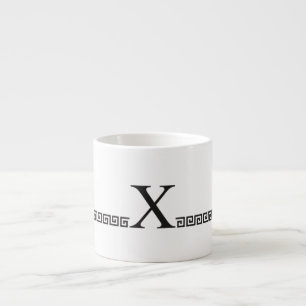 Grieks monogram espresso kop