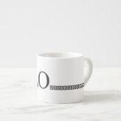 Grieks monogram espresso kop (Voorkant rechts)