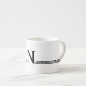 Grieks monogram espresso kop (Voorkant rechts)