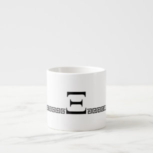 Grieks monogram espresso kop