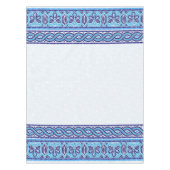 Grieks Mozaïek Tegel Ornament - Blauwe tinten Tafelkleed (Voorkant)