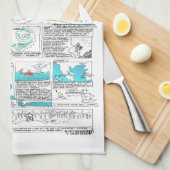 Grieks Myth Comix Orpheus Tea Theedoek (Quarter Fold)