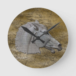 Grieks Mythologie Klassieke paarden hoofd Ronde Klok