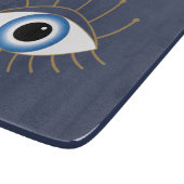 Grieks ogen met blauw wit goud snijplank (Hoek)