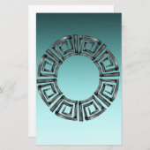 Grieks ontwerp briefpapier (Voorkant / Achterkant)