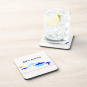 Grieks ontwerp Voeg gewoon tekst toe Bier Onderzetter (Rechterzijde)