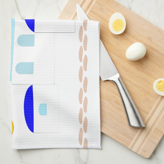 Grieks ontwerp Voeg gewoon tekst toe Theedoek (Quarter Fold)