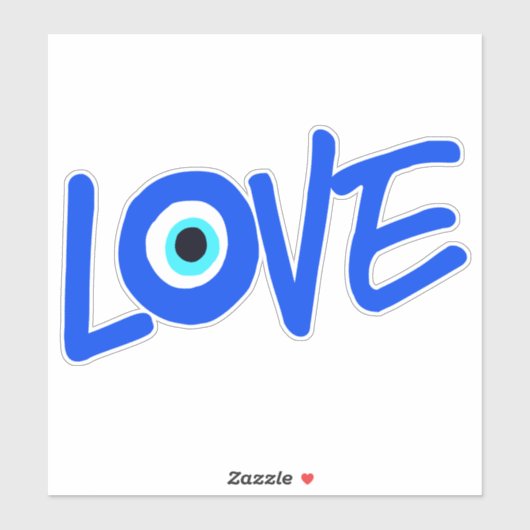 Grieks Oog Liefde Grafische Print Sticker (Vel)