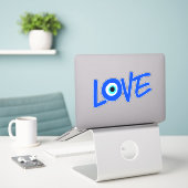 Grieks Oog Liefde Grafische Print Sticker (Laptop op bureau)
