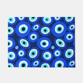 Grieks oog Lucky Symbool Blauw Deurmat (Voorkant)