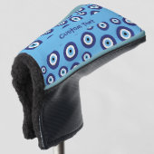 Grieks Oogpatroon Golfheadcover (3/4 voorkant)