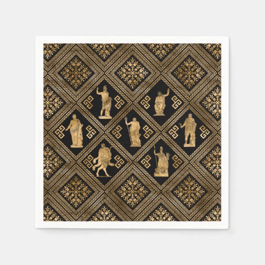 Grieks ornament en Meander Key Servet (Voorkant)