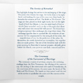 Grieks-orthodox drievoudig huwelijksprogramma drieluik aankondiging (Binnenkant midden)