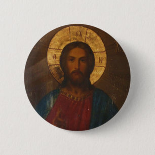 GRIEKS ORTHODOX ICON RONDE BUTTON 5,7 CM