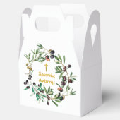 Grieks Orthodoxe dyngans sms'en Olijfbijkantoren Bedankdoosjes (Geopend)